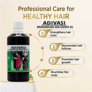 Adivasi Brungamalaka Herbal Hair Oil - Best Selling ⭐⭐⭐⭐⭐