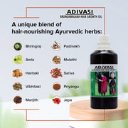 Adivasi Brungamalaka Herbal Hair Oil - Best Selling ⭐⭐⭐⭐⭐