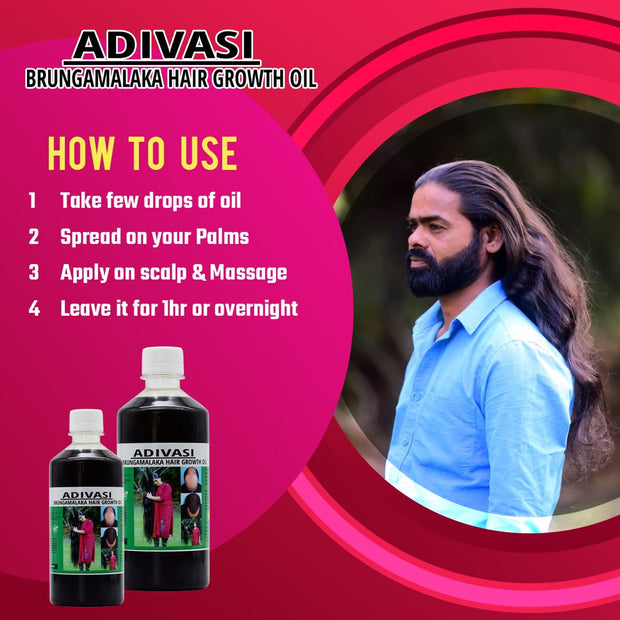 Adivasi Brungamalaka Herbal Hair Oil - Best Selling ⭐⭐⭐⭐⭐